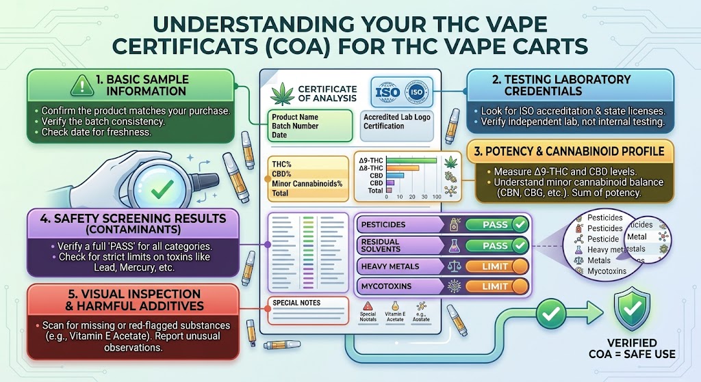 How to Read a Certificate of Analysis (COA) for THC Vape Carts